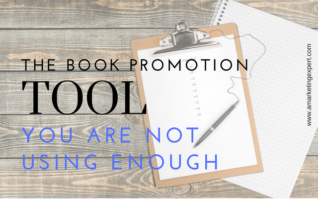 The Book Promotion Tool Tool You Are Not Using Enough | AMarketingExpert.com