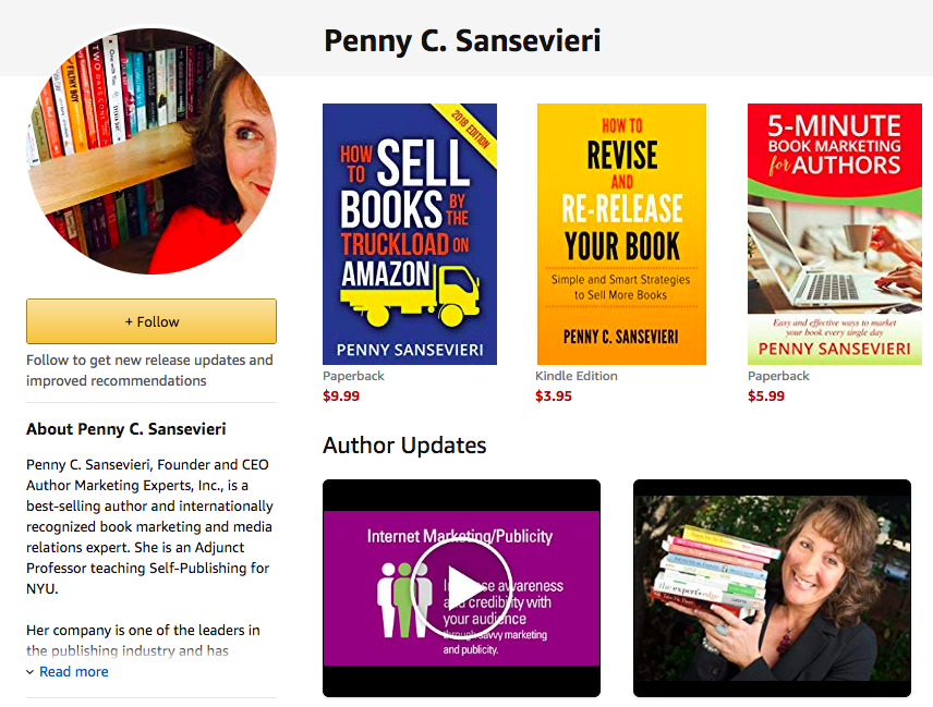 amazon book marketing complaints | Follow Button | AMarketingExpert.com | Penny Sansevieri