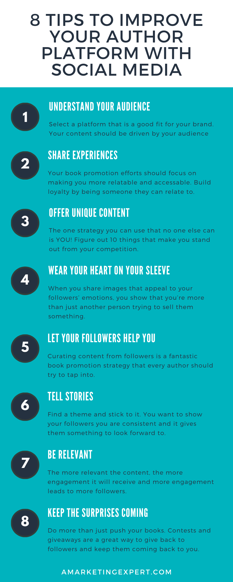 8-tips-to-improve-your-author-platform-with-social-media-infographic